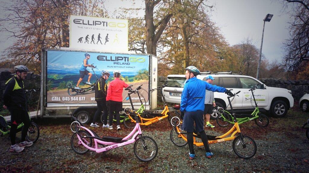 ElliptigoEire's tweet photo. Its a lovely autumnal morning in the phoenix park as the Elliptigo gang gather rental only €10 http://t.co/BvOciWCBu9 http://t.co/6FmExFo6OW
