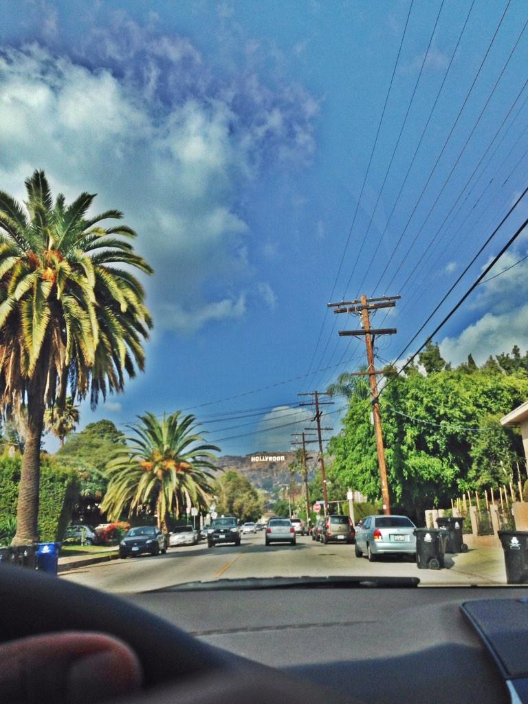 I'm starting to get use to seeing that 🌴 #Hollywood 🌴 sign!
