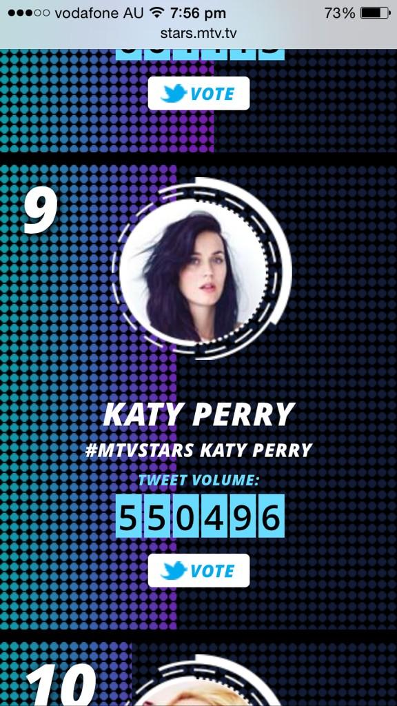 #MTVStars <a href="/katyperry/">KATY PERRY</a>