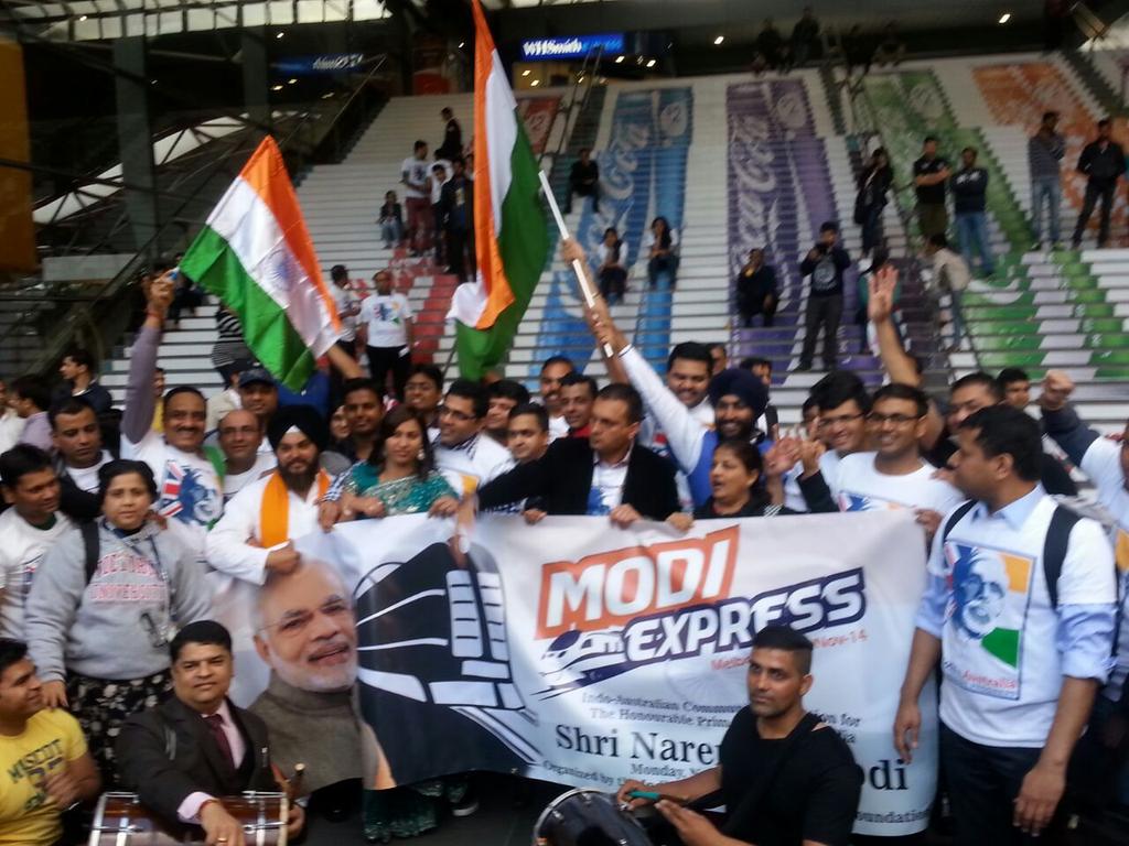 MEAIndia's tweet photo. Enthusiasm builds in Sydney. Even before PM @narendramodi ends Brisbane leg, excitement builds up for Sydney event http://t.co/JIlGo5nhxW