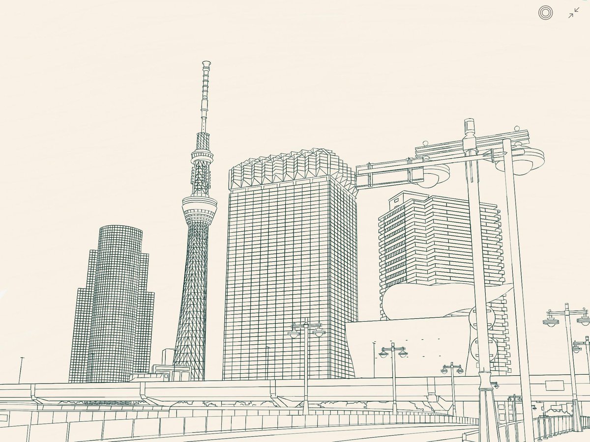 sakimitama's tweet photo. #adobeline とiPadで描きました。"The view from Asakusa Station(Ginza Line Exit 4)" @Behance :: https://t.co/FZdD9Bs6bL http://t.co/06mBUFpmUN