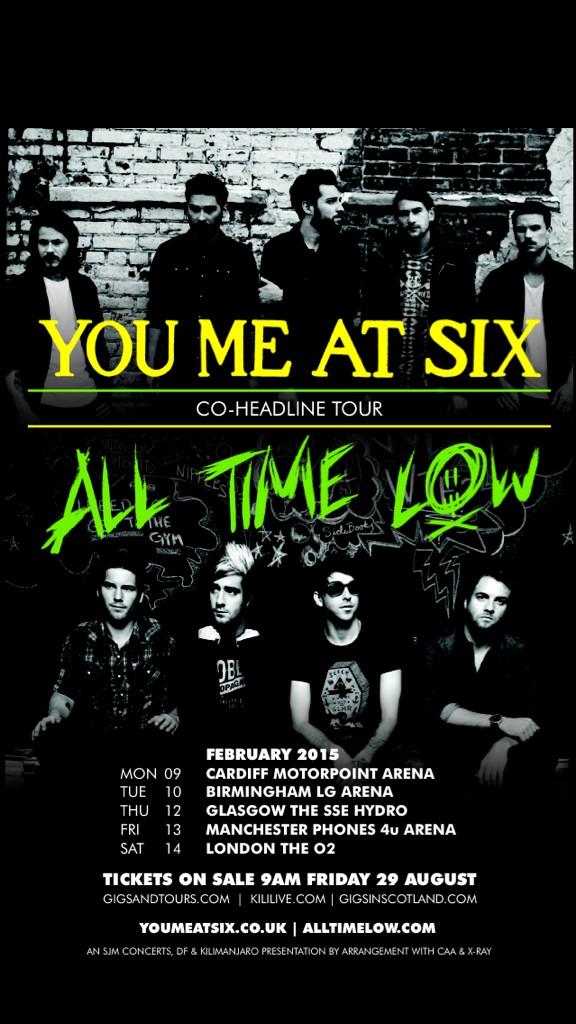 youmeatsix's tweet photo. UK ARENA TOUR 2015: Is just over three months away. Got your tickets? http://t.co/doRQBSxEx2
