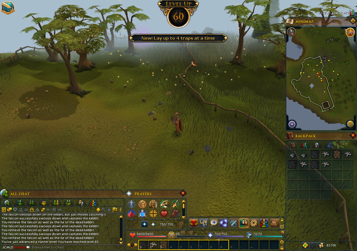 TheClulessGamer's tweet photo. Hit 60 Hunter last night! #Hunter #Training #Rs3 #Clueless #PC #Gaming #MMORPG #1to99 http://t.co/q1jnCghvAs