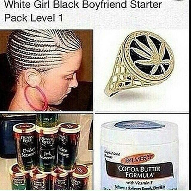 Facebook Bantz On Twitter White Girl Black Boy Starter Pack
