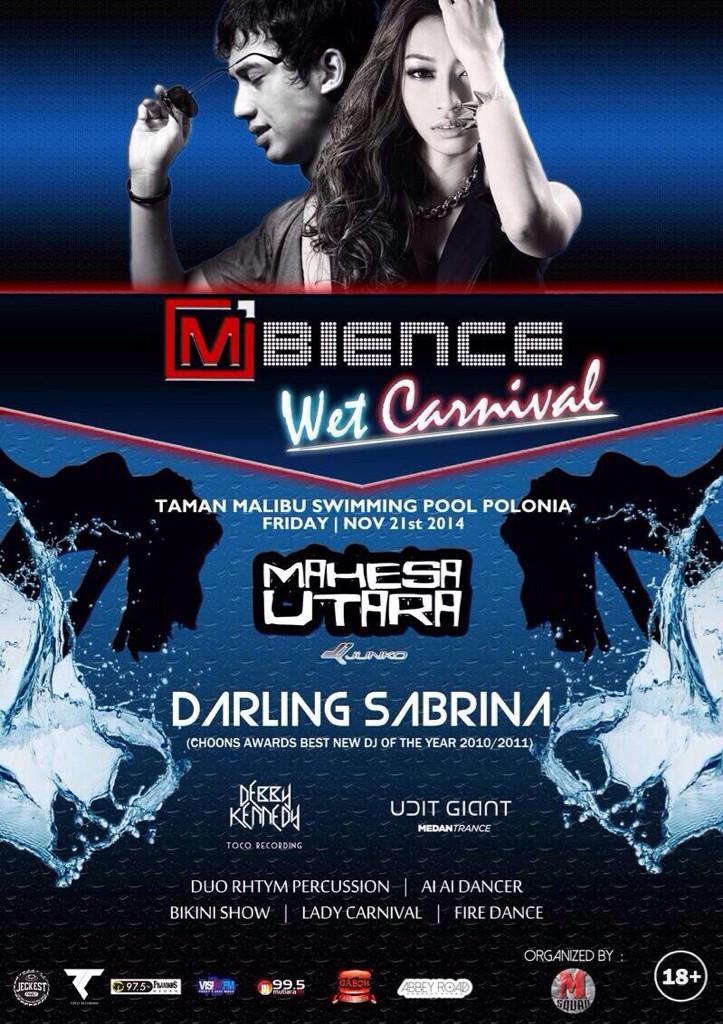 BOOM! A gentle reminder again for u folks as the #Mbience WetCarnival has less than a week to go! #neversaymaybe