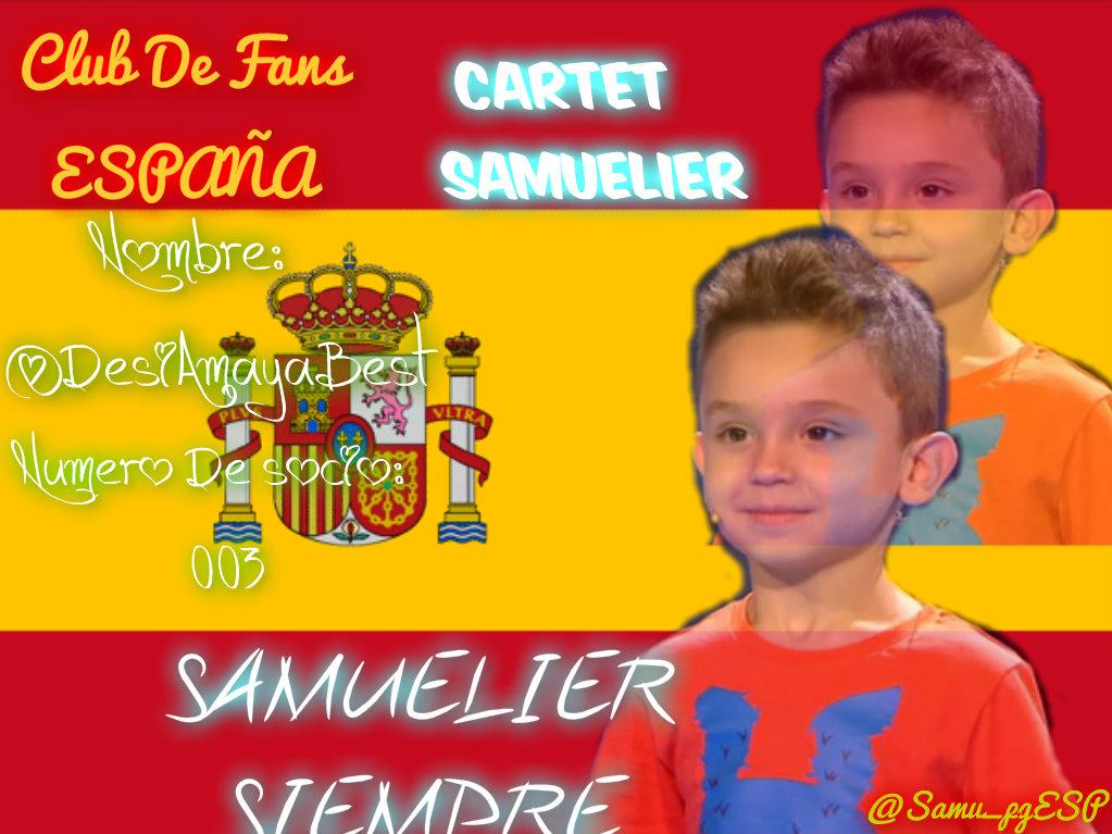Samu_pgESP's tweet photo. @DesiAmayaBest ¡Ya tiene su carnet #Samuelier ! ¿Y tu a que esperar a conseguir el tuyo? http://t.co/8IGNIuAZhx