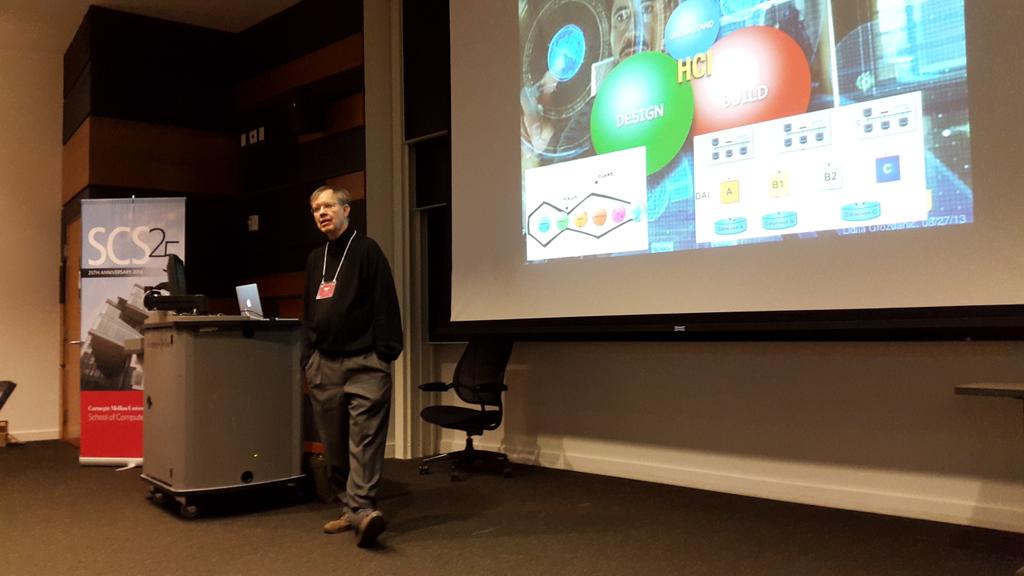 aninddey's tweet image. Stu card giving closing keynote at #hcii20