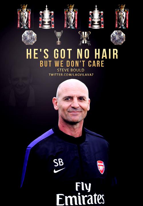 Happy Birthday to Legend and Asst.Manager Steve Bould .52 today . 
pic via ( ) 