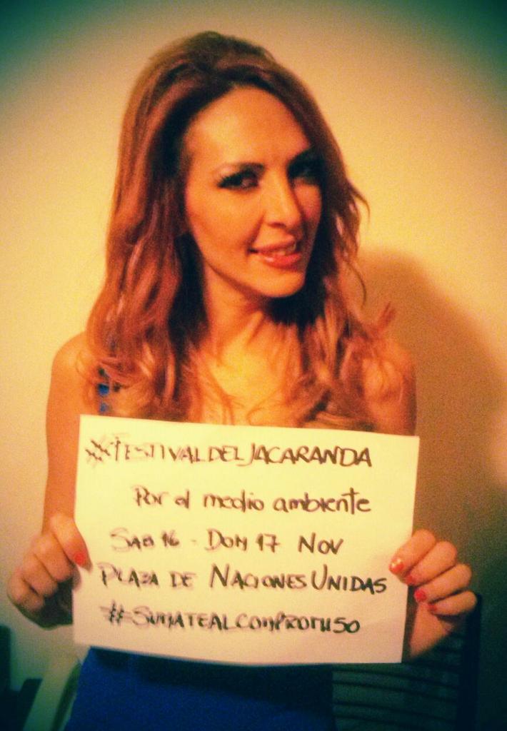 EcoJacaranda's tweet photo. Gracias @lorenaliggi por sumarte al compromiso #festivaldeljacranda #sumatealcompromiso @fransiria @brenargento http://t.co/fNylDNSrVP