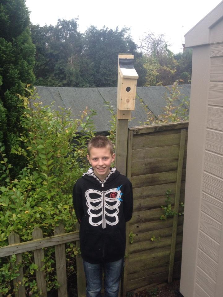 <a href="/1stABB/">1st A Boys' Brigade</a> the bird box is up. Let's see if we get any birds. <a href="/BenRobertClarke/">Ben Clarke</a>