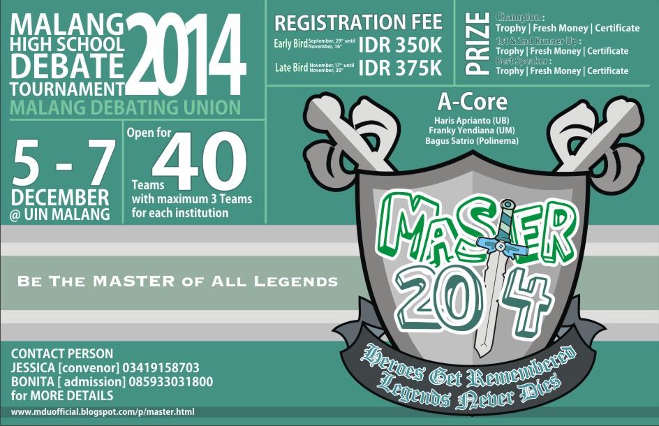 MDU_official's tweet photo. Let's register your team in this wonderful tournament. We'd like to see you in MASTER 2014. http://t.co/uAWDUIdpRf