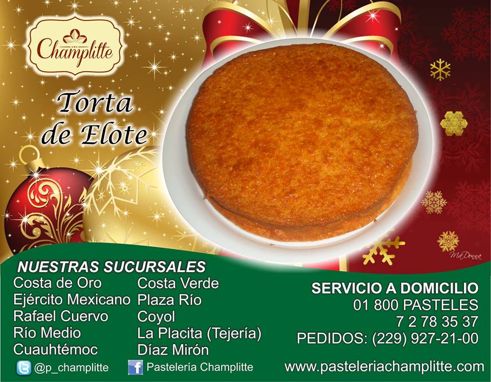P_Champlitte's tweet photo. Esta mañana acompaña tu desayuno con una deliciosa rebanada de torta de elote!!! http://t.co/T3GUeNlffO