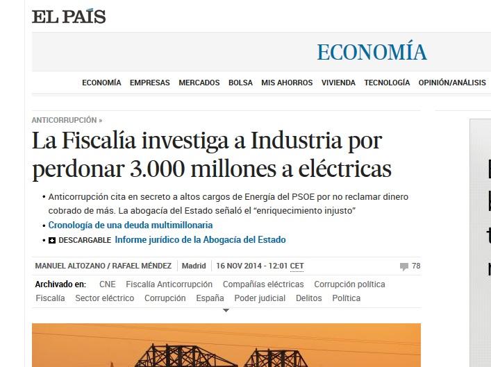 PartidoVerde_es's tweet photo. 5 Veces más que los ERE, 7 veces más que Malaya, 34 Veces más que la Gurtel #CorrupciónEléctrica http://t.co/2xShkqdJRW