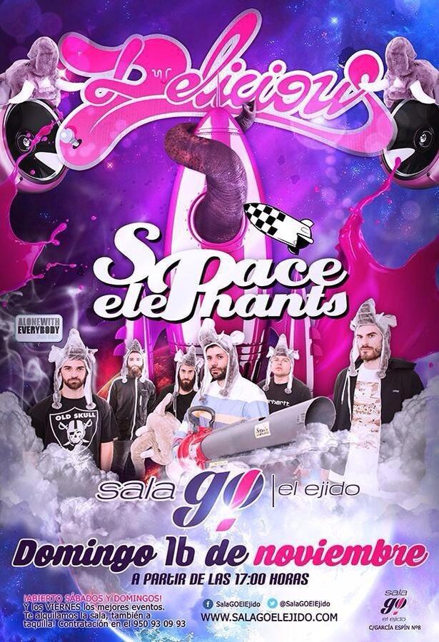 Tecia_ar's tweet photo. Esta tarde vuelve la locura a @SALAGOelejido con los SPACE ELEPHANTS #jaleoelephants #elpecadoseriaperderselo http://t.co/4J2lgx0DJu