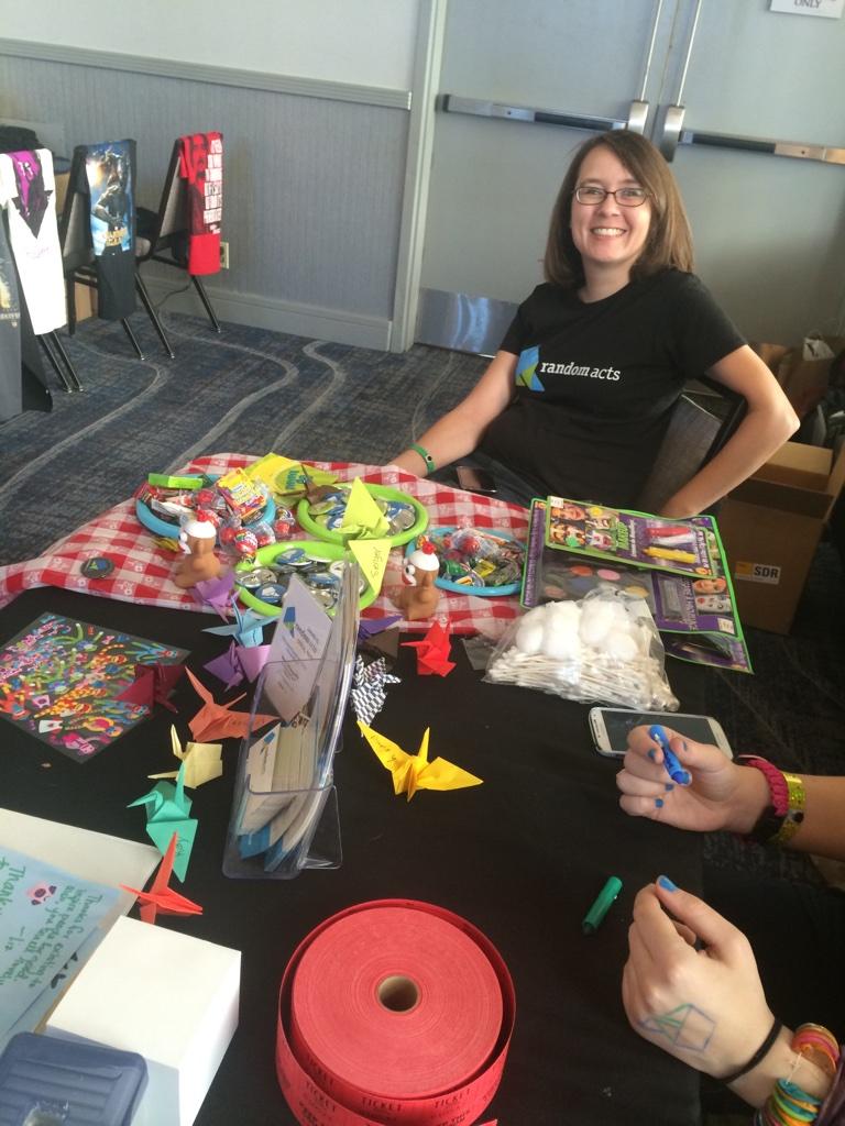 RAEventsTeam's tweet photo. Come grab some candy and learn all about @therandomactorg :D #burcon http://t.co/fUoBQKBAok