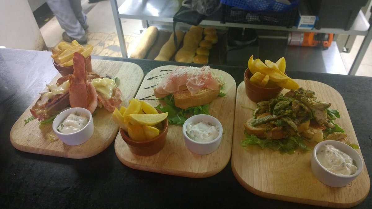 Dinnerstone_OL3's tweet photo. A couple of our open sandwiches. Available all day #fillahole http://t.co/NPn4XmgsiL