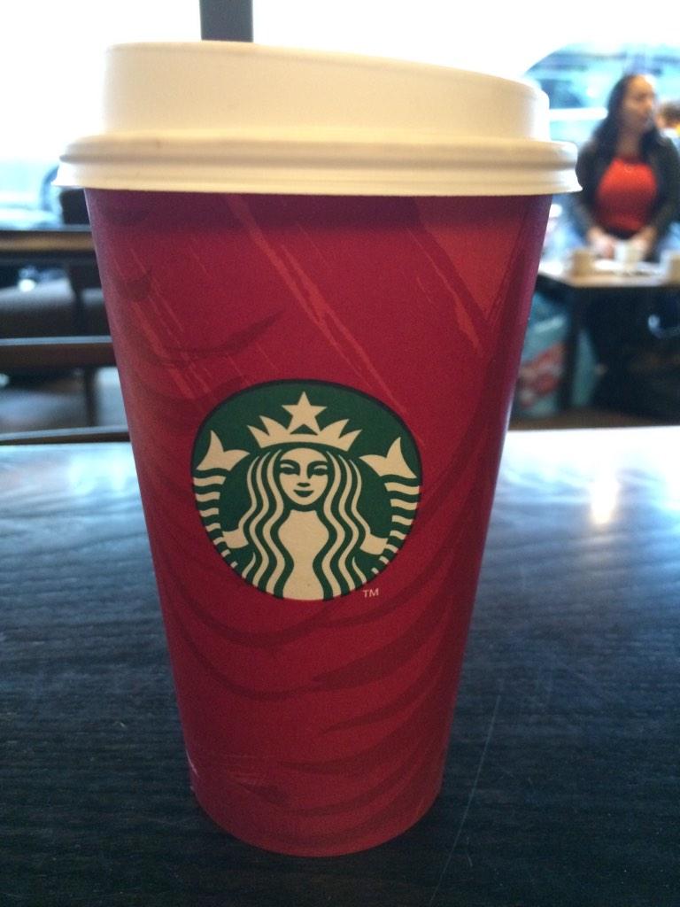 It's red cup season at Starbucks #festive #sundaytreat