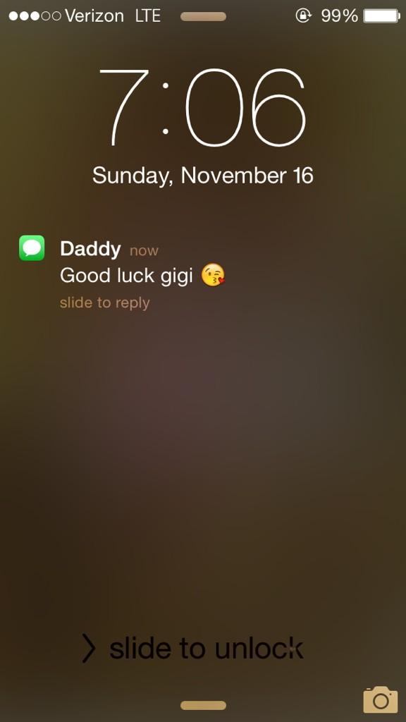 gigi1555's tweet photo. Try outs ready good to know my dad supports ❤️😊😈 http://t.co/U3WIOQ9v63