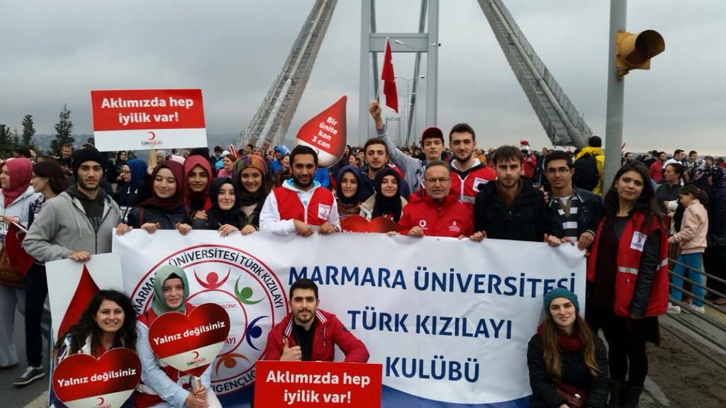 Kızılay ekibimiz ile hep iyilik yolunda koşarken, bu kezde Avrasya Maratonu için koştuk