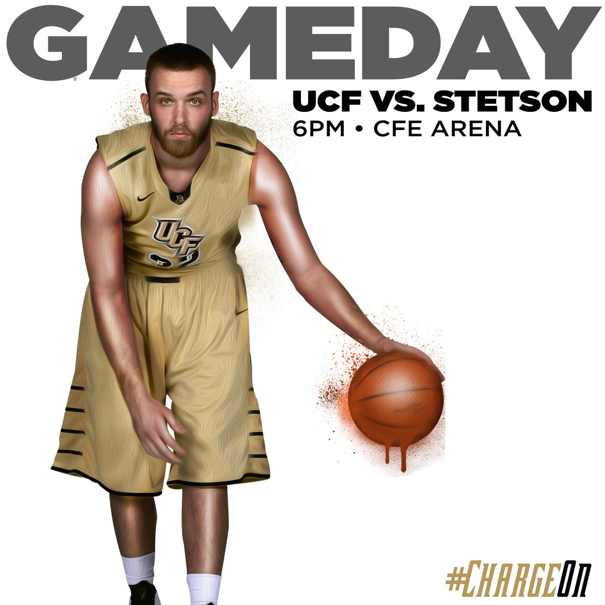 UCF_MBB's tweet photo. Rise and Shine, it's almost game time! The Knights open the season tonight at 6 pm vs. Stetson. #ChargeOn http://t.co/HR7qj2Sfpn