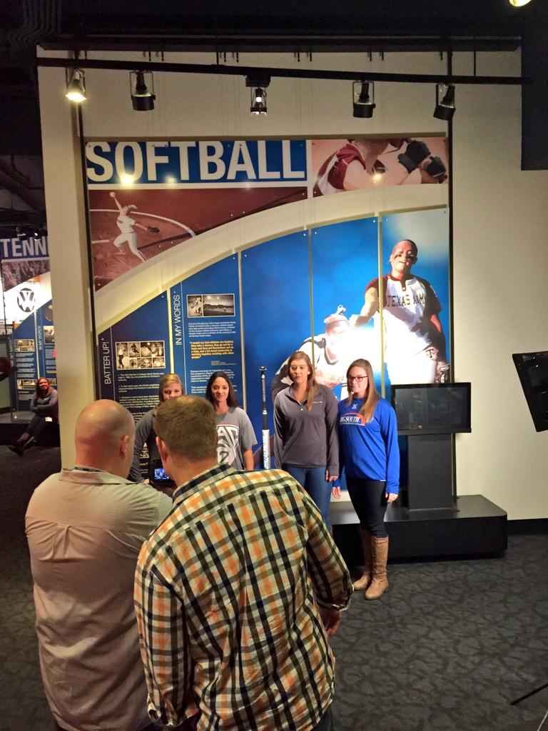 Just finished filming the "If You Can Play" video at NCAA Hall of Fame.