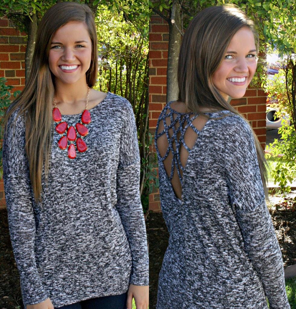 posh_norman's tweet photo. This cute and cozy sweater is back by popular demand this week for $32! We are open until 5 p.m. today. http://t.co/aq66Visitg