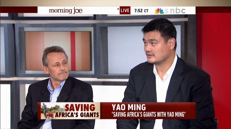 MSNOWNews's tweet image. Retired NBA superstar @YaoMing is using his fame for good to help combat elephant poaching: on.msnbc.com/1Bpxj4G