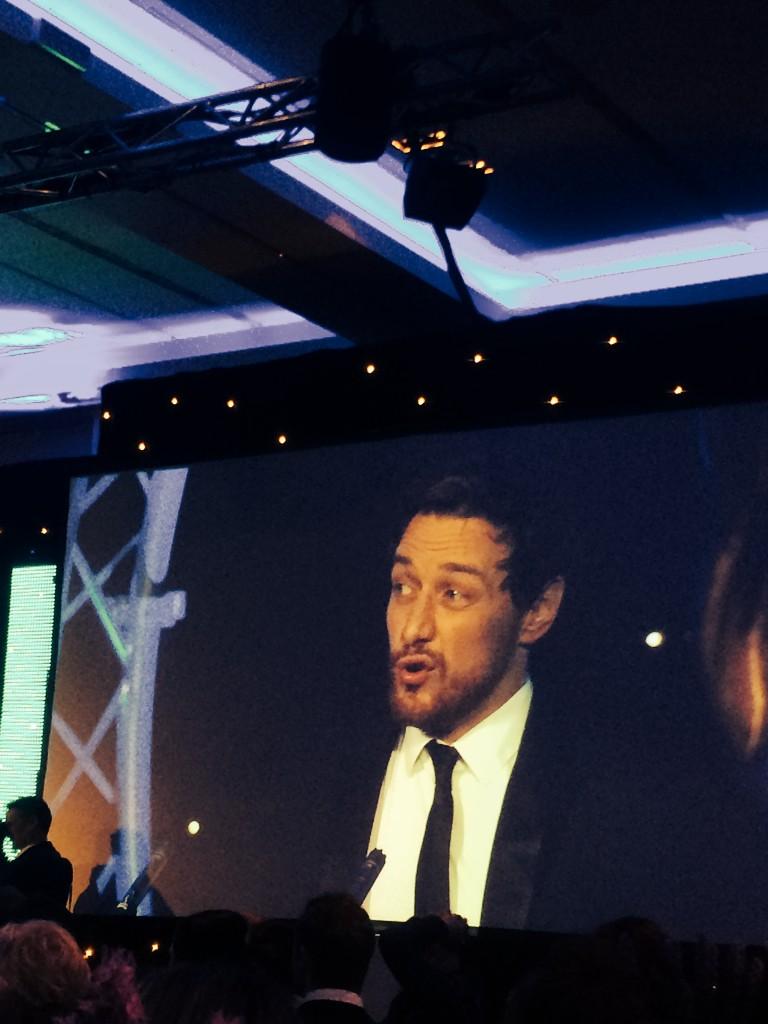 FilthMovieUSA's tweet photo. “@BAFTAScotland: Here's James McAvoy accepting his BEST ACTOR FILM #BAFTAScot14  http://t.co/wIu6qEqnu0” http://t.co/gTDqJ5R5GH