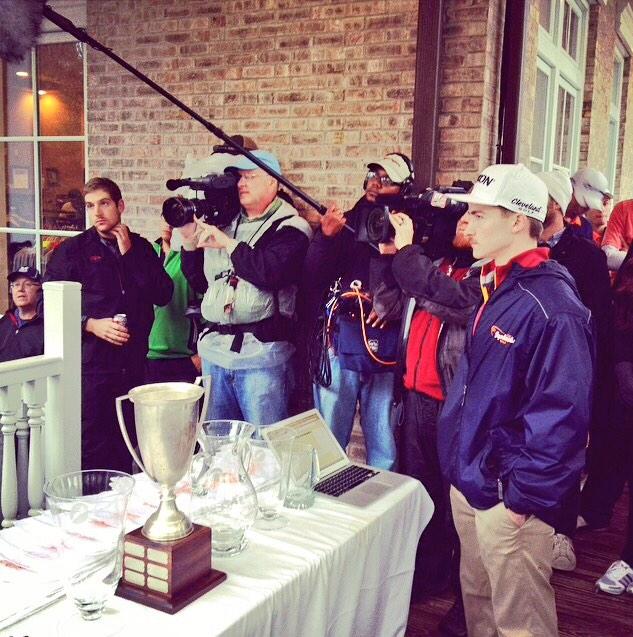 chasemrussell's tweet photo. My #GolfStache is going to be on TV! #RoadToRabbit #NCCGA #Back9Nation http://t.co/yoS8mkgPnP