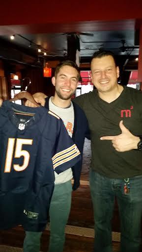 moonshine_chi's tweet photo. Finally, a #Bears win! and always on game days, a lucky jersey winner! http://t.co/kUG8AZ9vl6