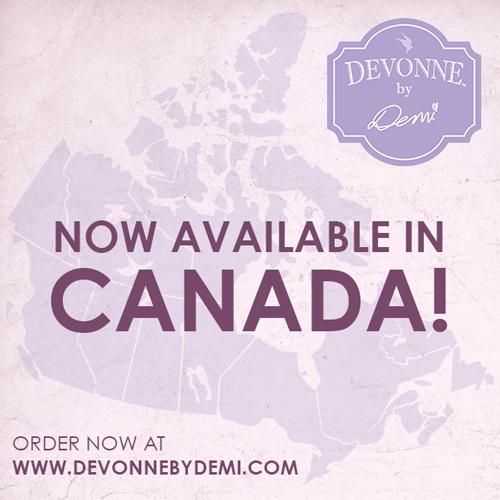 We’re thrilled to announce that #DevonnebyDemi is shipping to Canada! Order today @ devonnebydemi.com <a href="/ddlovato/">Demi Lovato</a>