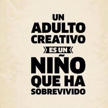 AulaPapelOxford's tweet photo. “Un adulto #creativo, es un niño que ha sobrevivido.” http://t.co/XhU5JUY36V