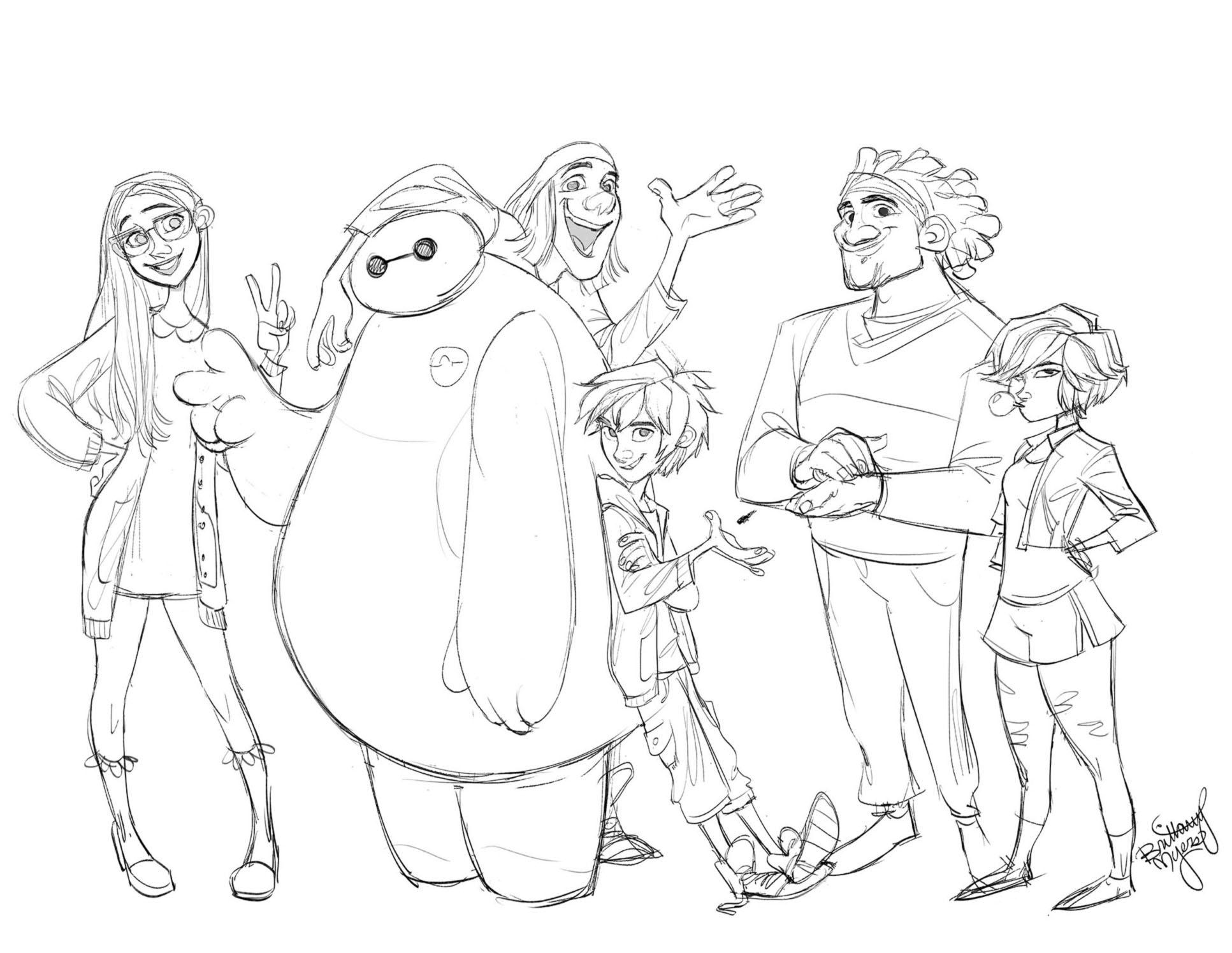 How to Draw Wasabi No Ginger from Big Hero 6  DrawingNow