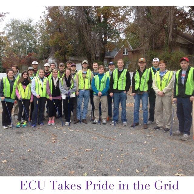 Proud to have spent the morning cleaning up our Grid! Thanks to everyone who came out! #piratepride