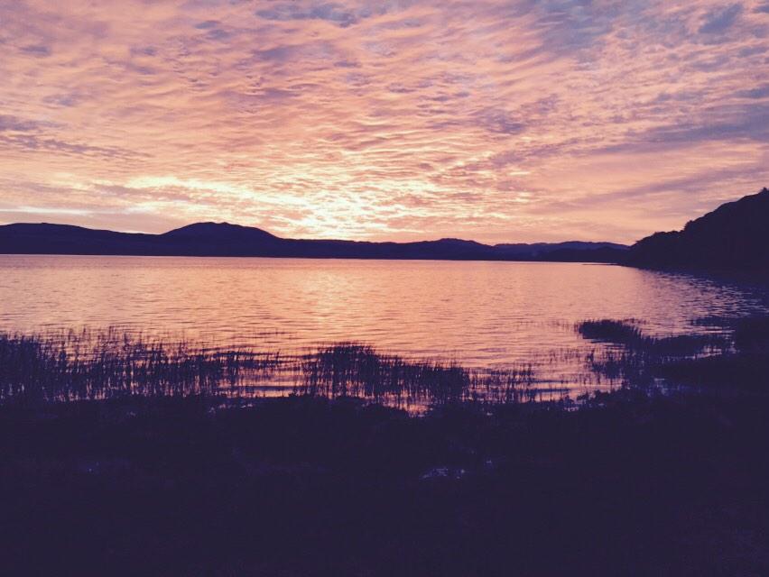 KenOtter's tweet photo. I am again reminded, the journey there deserves more attention than the goal! Sunrise over Tomales Bay. http://t.co/R8tNlqnFzV