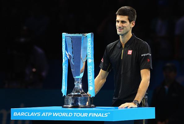 NovakIndiaFans's tweet photo. .@DjokerNole during the presentation ceremony! [Getty Images] http://t.co/cmz9lxkRDj
