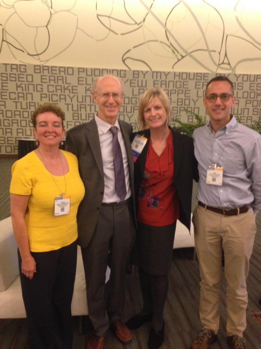 Public Health nurses hanging w/Salk! MT <a href="/APHAPHN/">APHA Public Health Nursing</a>: Dr. Jonas Salk honored at APHA awarded received by his son  #APHA14