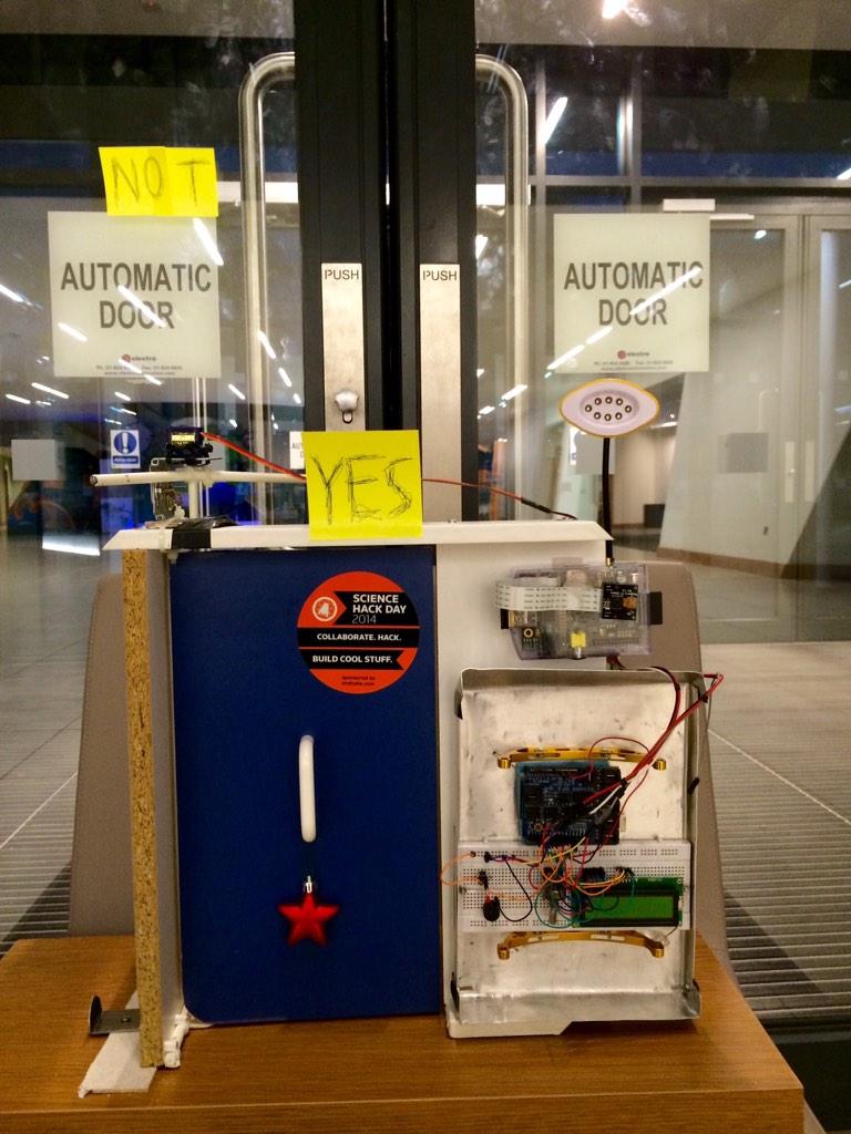 jordannanin's tweet photo. And to close the @SciHackDay_Dub weekend... A fun pic &amp; Cheers to all other participants! Great people everywhere :) http://t.co/EiElYy64FG