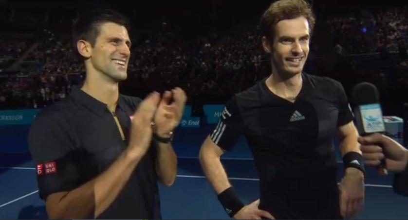 ANDY MURRAY: I have to apologise because I obvsly pushed Roger so hard on Thursday.