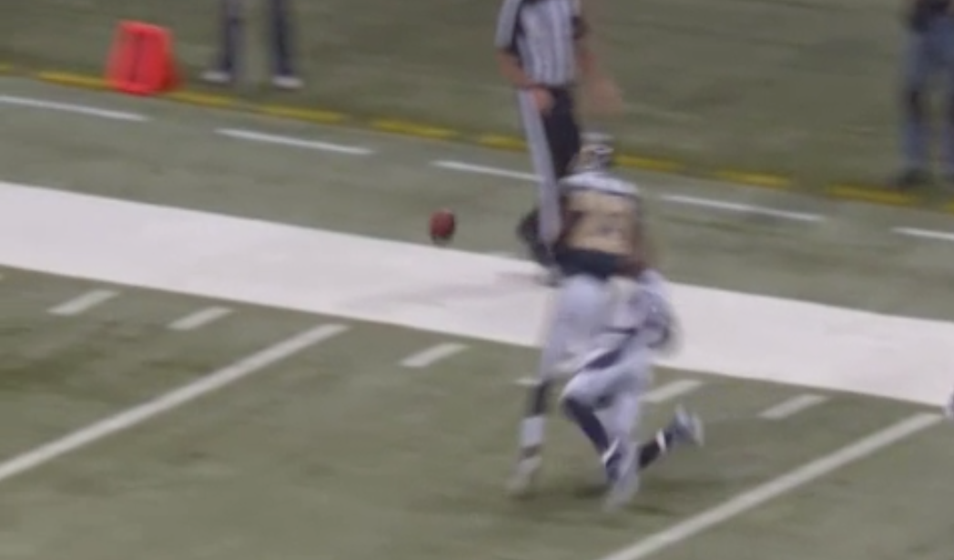 NFLMemes's tweet photo. VIDEO: Biggest hit of the NFL season by far…Emanuel Sanders gets crushed by Rams' safety. http://t.co/5YXmUAUPfB #RIP http://t.co/jzOKWJYGzF