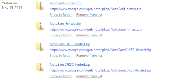 Ruocaled's tweet image. Download a bunch of noto fonts, too lazy to un-zip.  #windowsproblems #maybeishoulduseamac