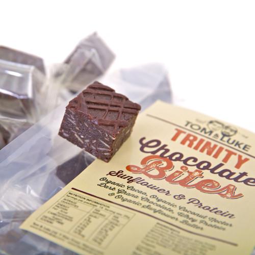Tom_and_Luke's tweet image. If you love chocolate (like Tom!) you&apos;ll love our new Chocolate Trinity Bites! On sale now... #TryTrinity