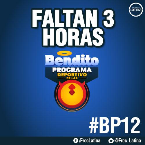 Latina_pe's tweet photo. Hoy a la medianoche, no se pierdan El Bendito Programa Deportivo #BP12 Participa con el HT #JugamosComoSiempre. http://t.co/gjrY2milnF