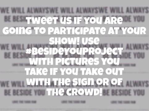 sunsethyuuck's tweet photo. #BesideYouProject I'm doing this for the Detroit show August 19! @besideyousigns http://t.co/NxwPdp4Ttf