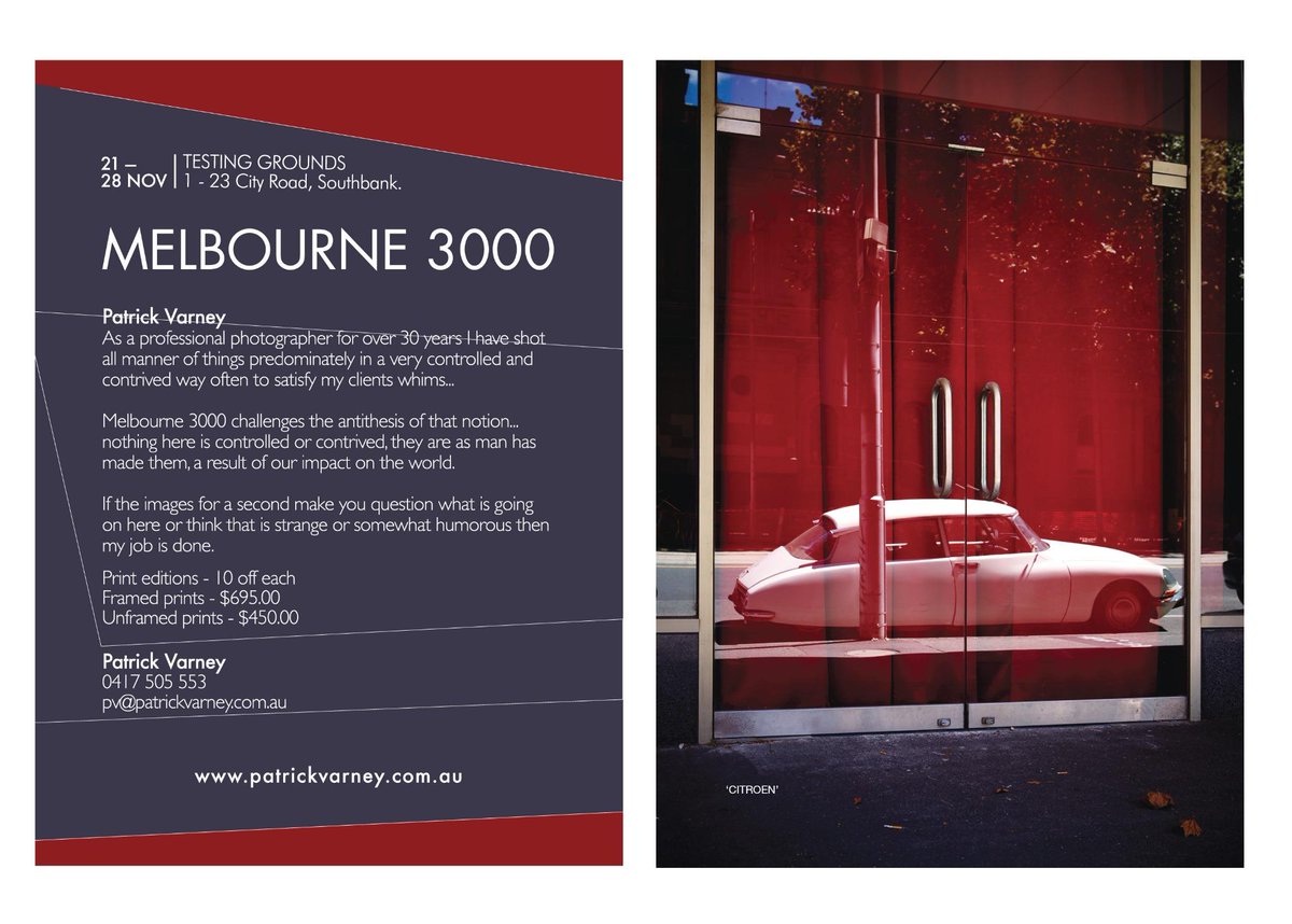 VarneyPatrick's tweet image. Hey All,
New to Twitter...
Anyone in Melb want to view  pics of Melb CBD ...
Deets here..opens this friday...PLV