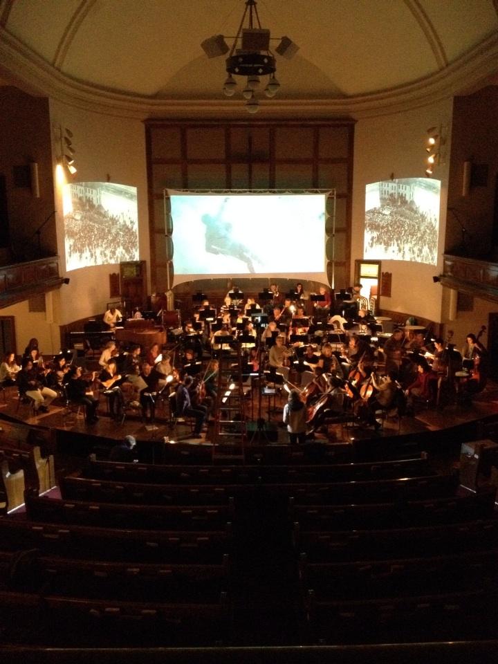 edmediaworkshop's tweet photo. Rehearsal for the LSO Silver Screen Classics sounds and LOOKS amazing.  Don't miss it. http://t.co/YrXFm6Upvo