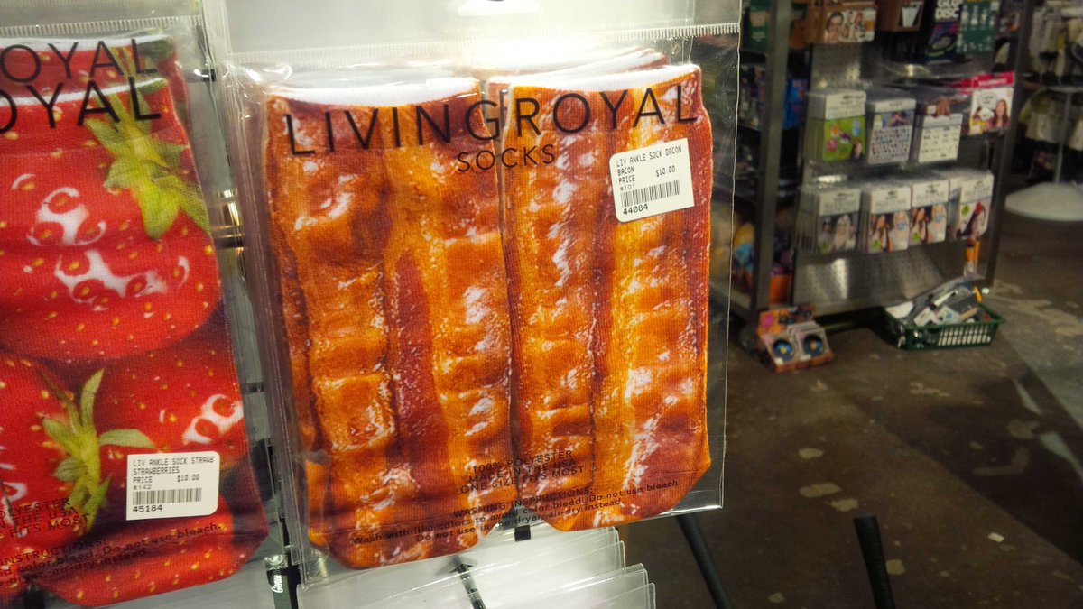 Bacon Socks?! How did I live without these! #distillerylove #toronto
