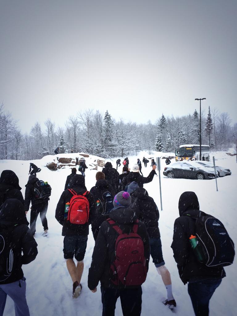 We got ambushed by the girls........⛄️