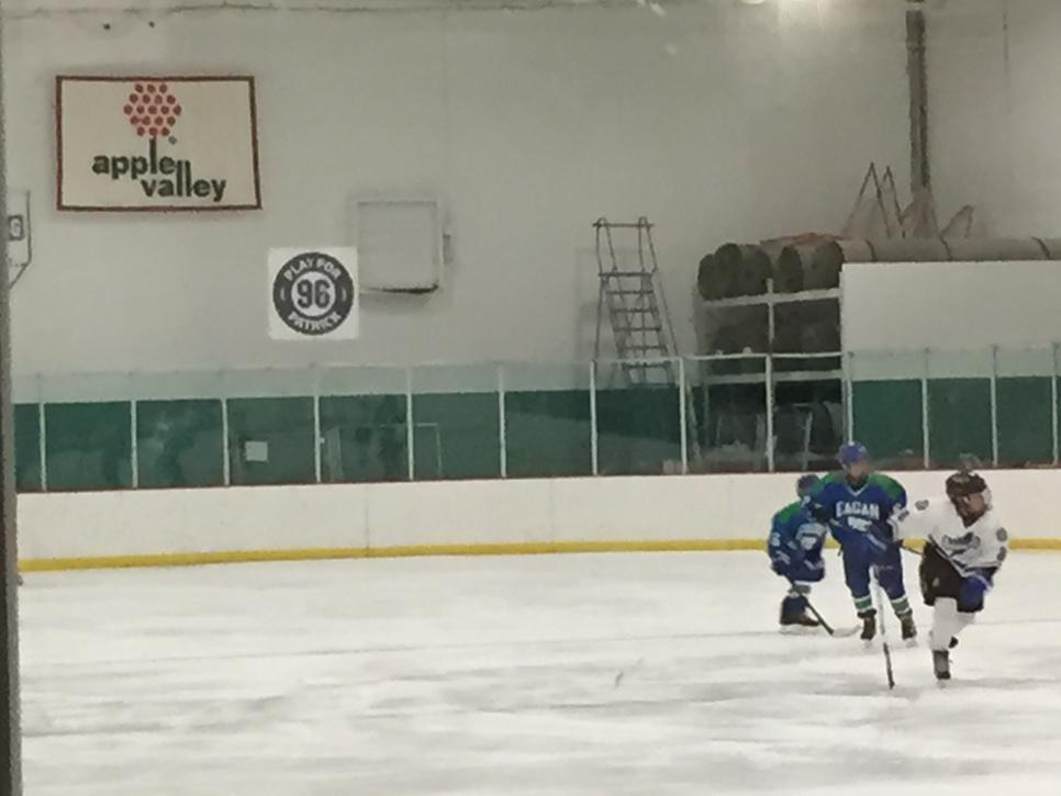 _sanelson's tweet photo. “@EVHSAthletics: Great addition to the Hayes Arena wall hung right before this game! #PlayforPatrick http://t.co/g9KrFLmLvQ”❤️