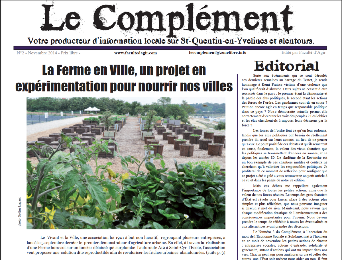 Le Complément du mois de mi-Novembre est bouclé ! Retrouvez le dans quelques jours... !